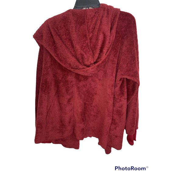 Forgotten‎ Grace Plush Cardigan maroon Size Medium NWT - Picture 4 of 4